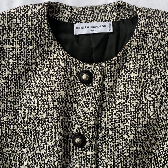 Mirella Cavorso black and white silk jacket, size 8 (?). - Picture 6 of 9